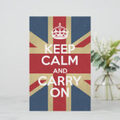 Keep Calm and Carry On 便箋 (スタンド正面)