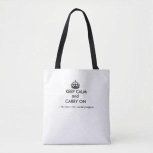 「Keep Calm and Carry On – 安い」バッグ トートバッグ