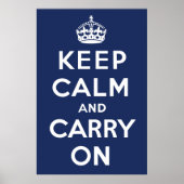 Keep Calm and Carry On（海軍） ポスター (正面)