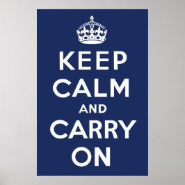 Keep Calm and Carry On（海軍） ポスター