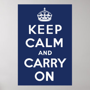 Keep Calm and Carry On(海軍) ポスター