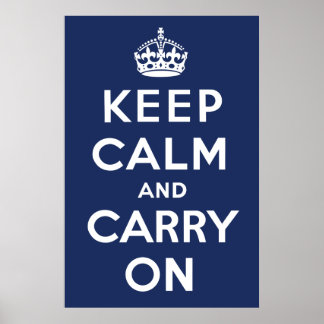Keep Calm and Carry On(海軍) ポスター
