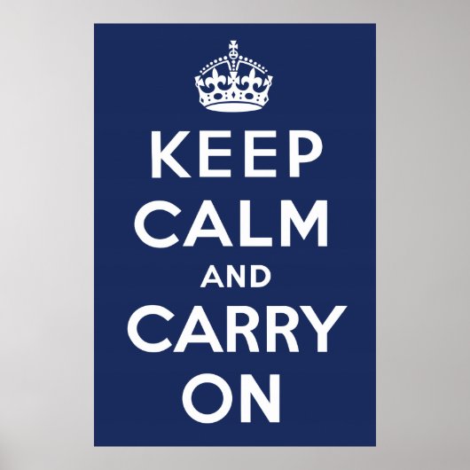 Keep Calm and Carry On（海軍） ポスター (正面)