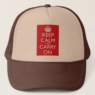 Keep Calm and Carry On: 消防車の赤 キャップ