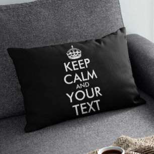 Keep Calm and Carry On – 独自の作成 アクセントクッション