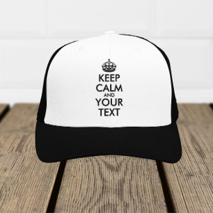 Keep Calm and Carry On – 独自の作成 キャップ