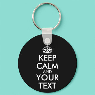 Keep Calm and Carry On – 独自の作成 キーホルダー