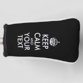 Keep Calm and Carry On – 独自の作成 ゴルフヘッドカバー (正面)