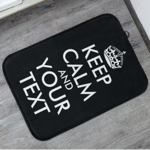 Keep Calm and Carry On – 独自の作成 バスマット
