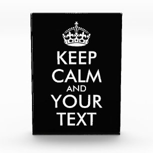 Keep Calm and Carry On-独自の作成 フォトブロック