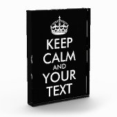 Keep Calm and Carry On – 独自の作成 フォトブロック (左)