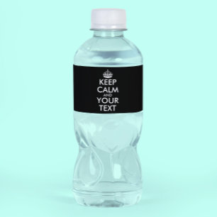 Keep Calm and Carry On-独自の作成 ペットボトルラベル