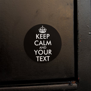 Keep Calm and Carry On – 独自の作成 ラウンドシール