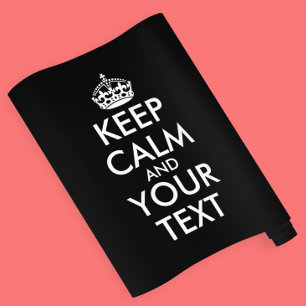 Keep Calm and Carry On – 独自の作成 ラッピングペーパー