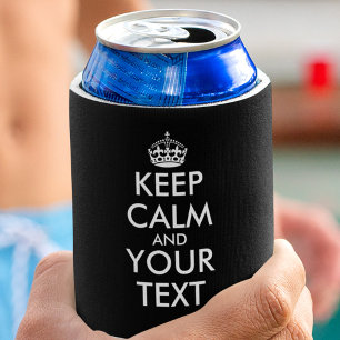 Keep Calm and Carry On-独自の作成 缶クーラー