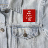Keep Calm and Carry On 缶バッジ (インサイチュ)