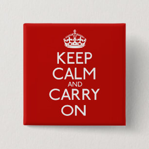 Keep Calm and Carry On 缶バッジ