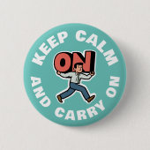 Keep Calm and Carry On 缶バッジ (正面)