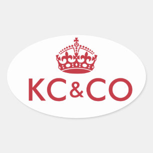 Keep Calm and Carry On – 背景の変更 楕円形シール