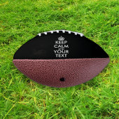 Keep Calm and Carry On – 自分で作成 アメリカンフットボール