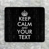 Keep Calm and Carry On – 自分で作成 カッティングボード