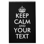 Keep Calm and Carry On – 自分で作成 カレンダー (カバー)