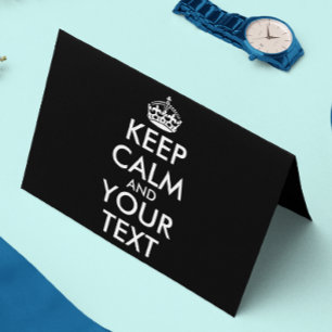 Keep Calm and Carry On – 自分で作成 カード