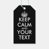 Keep Calm and Carry On – 自分で作成 ギフトタグ (正面)