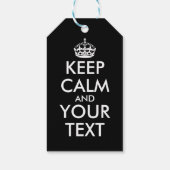 Keep Calm and Carry On – 自分で作成 ギフトタグ (裏面)
