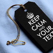 Keep Calm and Carry On – 自分で作成 ギフトタグ