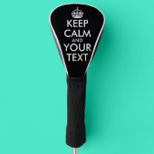 Keep Calm and Carry On – 自分で作成 ゴルフヘッドカバー