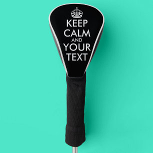 Keep Calm and Carry On – 自分で作成 ゴルフヘッドカバー