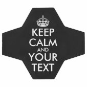 Keep Calm and Carry On – 自分で作成 サッカーボール (フラット)