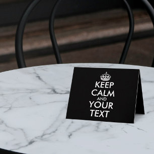 Keep Calm and Carry On – 自分で作成 サンキューカード