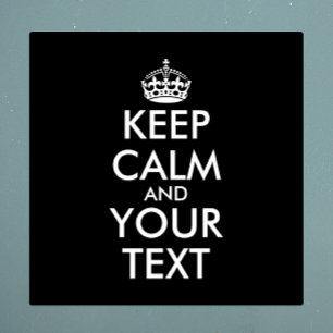 Keep Calm and Carry On – 自分で作成 シール