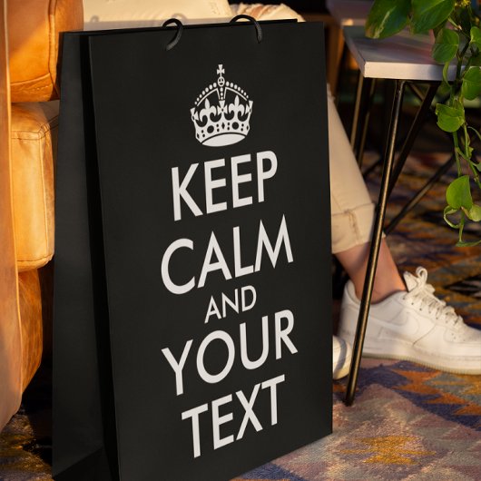 Keep Calm and Carry On – 自分で作成 スモールペーパーバッグ