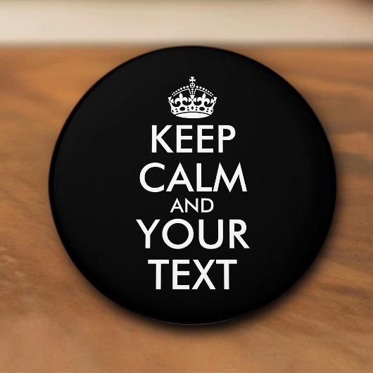 Keep Calm and Carry On – 自分で作成 セラミックノブ