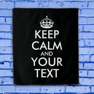 Keep Calm and Carry On – 自分で作成 タペストリー