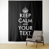 Keep Calm and Carry On – 自分で作成 タペストリー (インサイチュ)