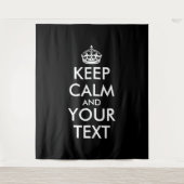 Keep Calm and Carry On – 自分で作成 タペストリー (正面)