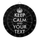Keep Calm and Carry On – 自分で作成 ダーツボード (正面)