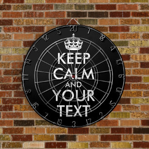 Keep Calm and Carry On – 自分で作成 ダーツボード