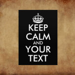 Keep Calm and Carry On – 自分で作成 チラシ<br><div class="desc">自分で文字を追加カスタムして、自分のKeep Calm and Carry Onデザインを作成する。おもしろい好きの人々人気があるとみんなのスローガンだ。</div>