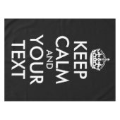 Keep Calm and Carry On – 自分で作成 テーブルクロス (正面(横))