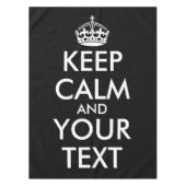 Keep Calm and Carry On – 自分で作成 テーブルクロス (正面)
