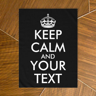 Keep Calm and Carry On – 自分で作成 テーブルクロス