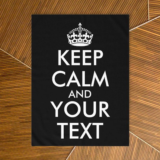 Keep Calm and Carry On – 自分で作成 テーブルクロス