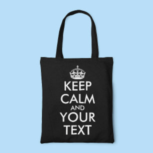 Keep Calm and Carry On – 自分で作成 トートバッグ
