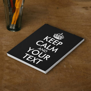 Keep Calm and Carry On – 自分で作成 ノートパッド