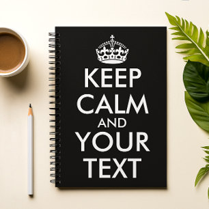 Keep Calm and Carry On – 自分で作成 ノートブック